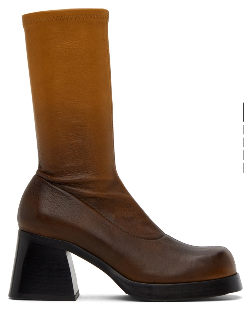 Miista Elke Gradient Boots Brown 36 - Picture 2 of 3